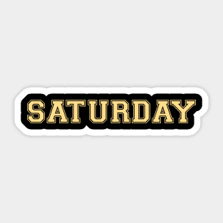 Luxurious Black and Gold Shirt of the Day -- Saturday Sticker